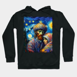 Joseph and mary in starry might Hoodie